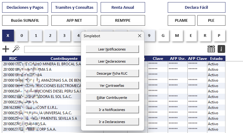 Vista previa de Simplebot